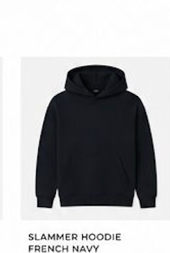 Slammer Hoodie French Navy